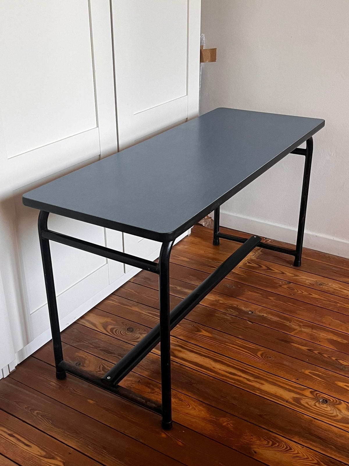 Formica  kinderbureau/bijzettafel, Gebruikt, Vintage, 75 cm of meer, Rechthoekig