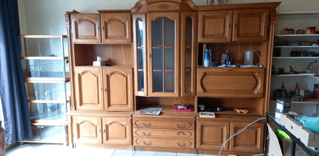 Bahut salle a manger avec vitrine, Enlèvement, Utilisé, Avec tiroir(s)