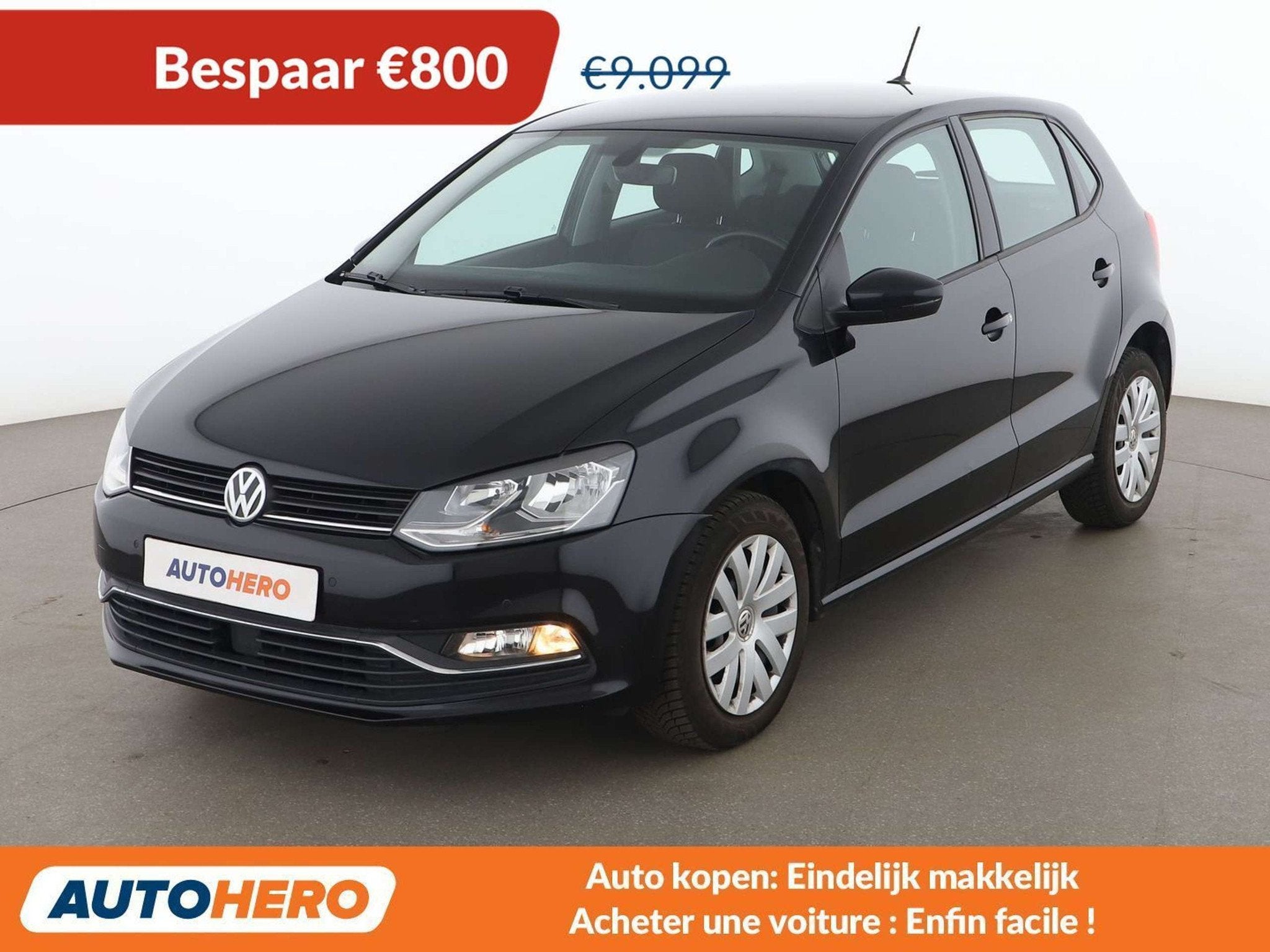 Volkswagen Polo 1.2 TSI Comfortline BlueMotion Tech, Auto's, Stof, Gebruikt, Zwart, 66 kW