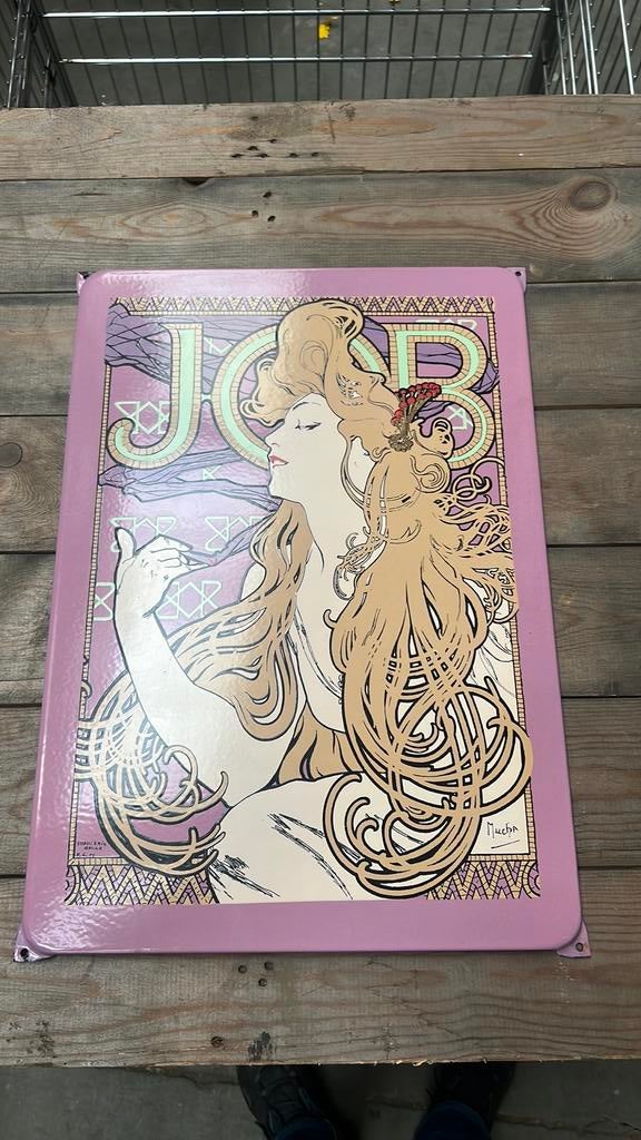 Assiette en émail | Mucha Job | émail belge, Collections, Marques & Objets publicitaires, Enlèvement ou Envoi