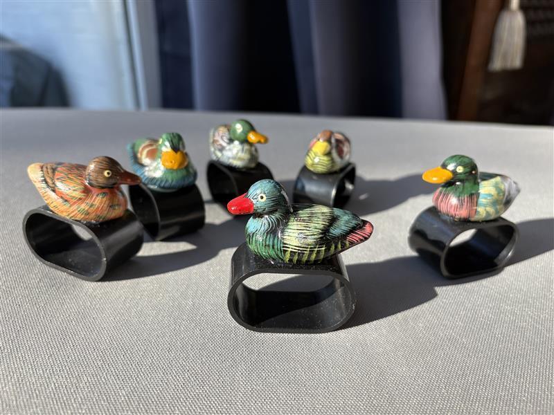 Anneaux de serviette vintage en forme de canard, Enlèvement ou Envoi