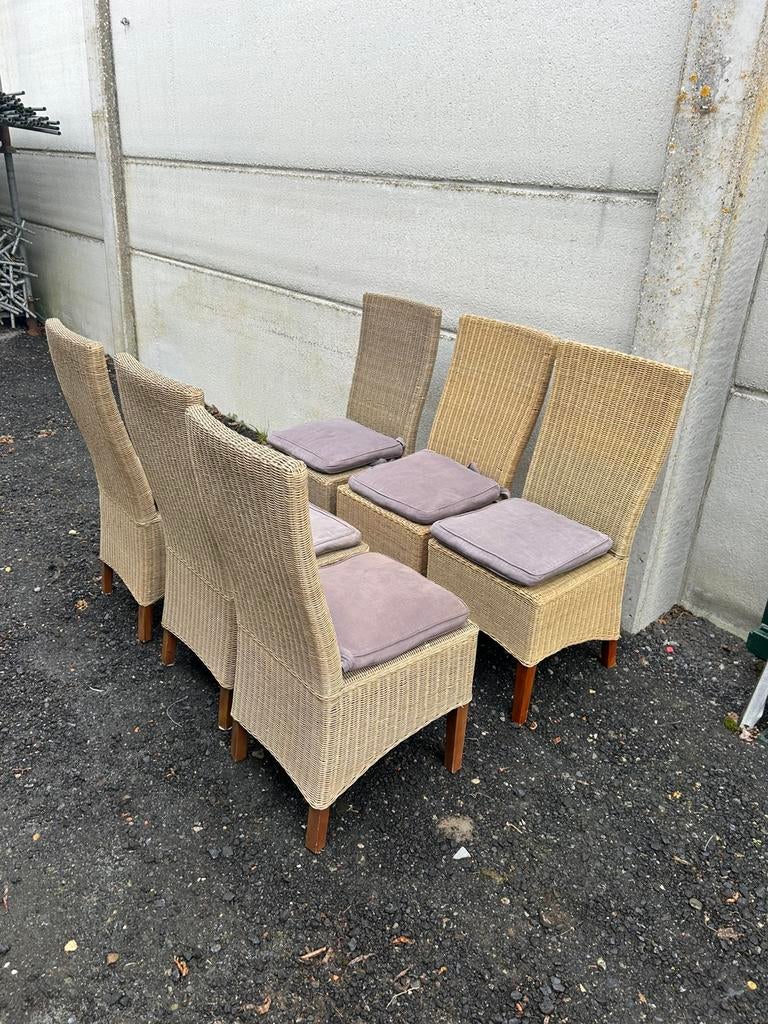 Rieten stoelen, Huis en Inrichting, Stoelen, Ophalen, Gebruikt, Landelijk klassiek, Hout