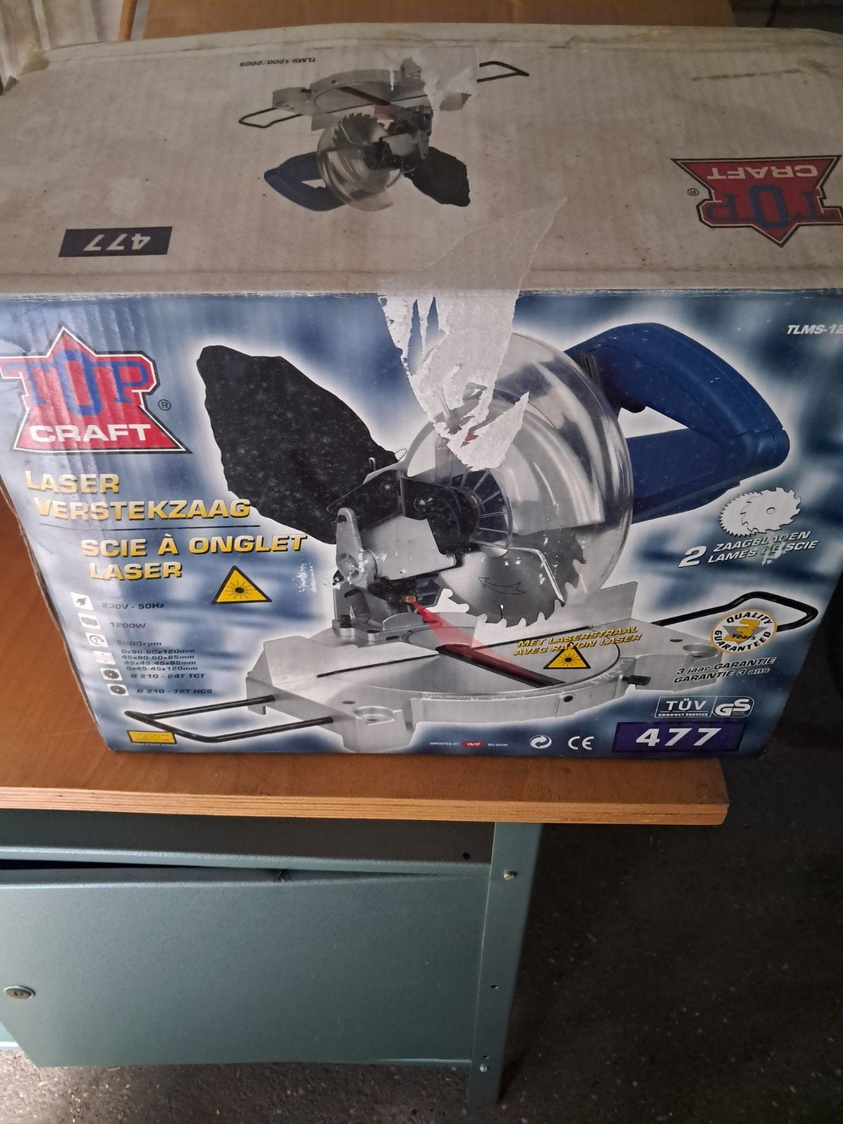 Laser verstekzaag NIEUW, Bricolage & Construction, Neuf, 1200 watts ou plus, 70 mm ou plus, Enlèvement