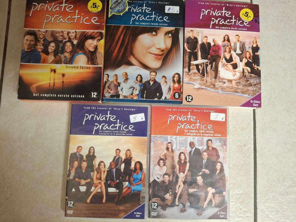 Private practice,  seizoen 1, 2, 3, 4 of 5 aan 5 € per serie, Ophalen of Verzenden