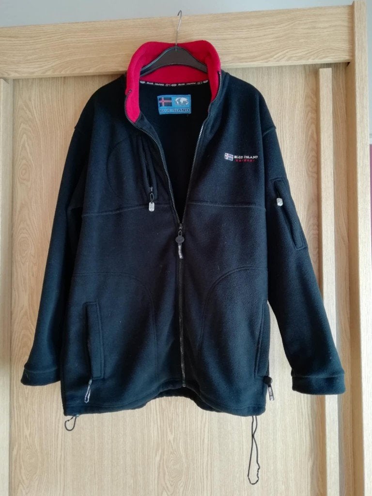 flies vest voor mannen , XL, Ophalen, Gedragen, Maat 52/54 (L), Blauw