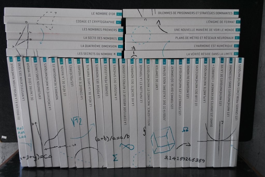 LE MONDE EST MATHEMATIQUE COLLECTION COMPLETE EN 40 VOLUMES, Livres, Série complète, Enlèvement ou Envoi, PRESENTE PAR CEDRIC VILLANI