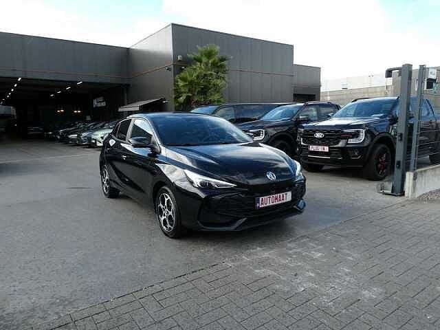 MG MG3 1.5 Hybrid+ 195pk Luxury Luxe 360 Cam BLIS ACC Leder, Auto's, Automaat, Zwart, Bedrijf, Hybride Elektrisch/Benzine