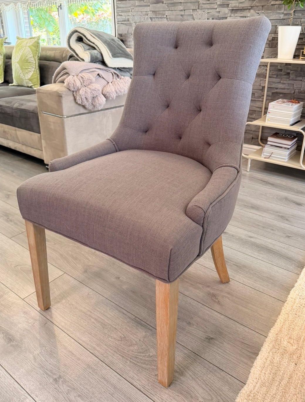 Luxe Eetkamerstoelen – 8 Stuks, Huis en Inrichting, Ophalen, Zo goed als nieuw, Stof