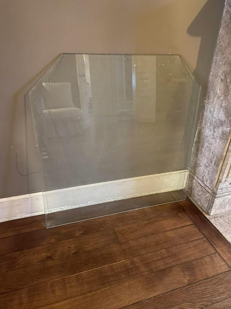 Plaque en verre, Huis en Inrichting, Kachels, Ophalen, Zo goed als nieuw, Hout, Houtkachel