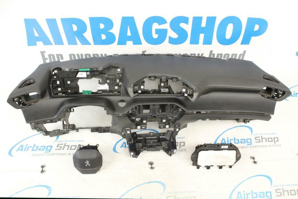 Airbag set Dashboard geel stiksels Peugeot 208 2019-.., Auto-onderdelen, Dashboard en Schakelaars, Gebruikt, Ophalen of Verzenden
