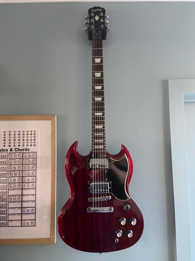 Epiphone SG G-400 in topstaat (2005), Muziek en Instrumenten, Snaarinstrumenten | Gitaren | Elektrisch, Gebruikt, Solid body, Epiphone