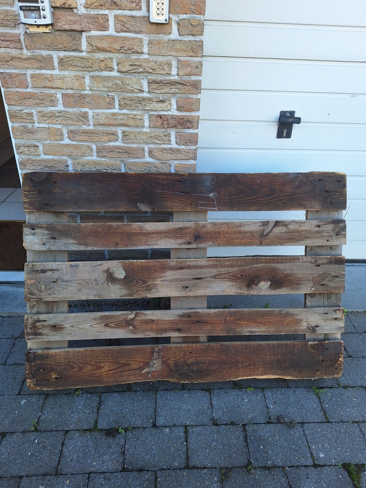 ➡️ 1 gratis houten pallet Eerst = Eerst, Ophalen, Gebruikt, Pallet
