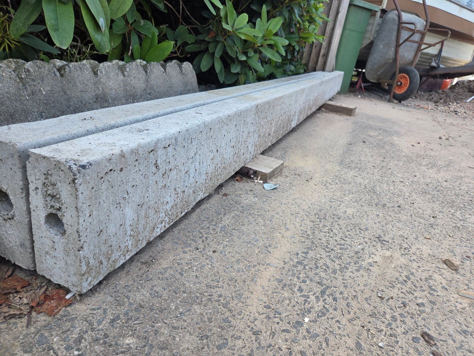 Draagbalk  poutrel 340 cm. 2 stuks, Ophalen
