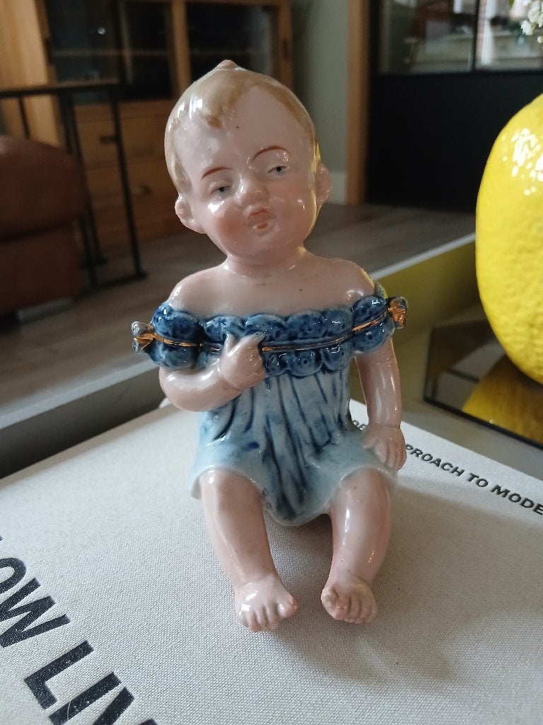 Antique german bisque piano baby, Enlèvement
