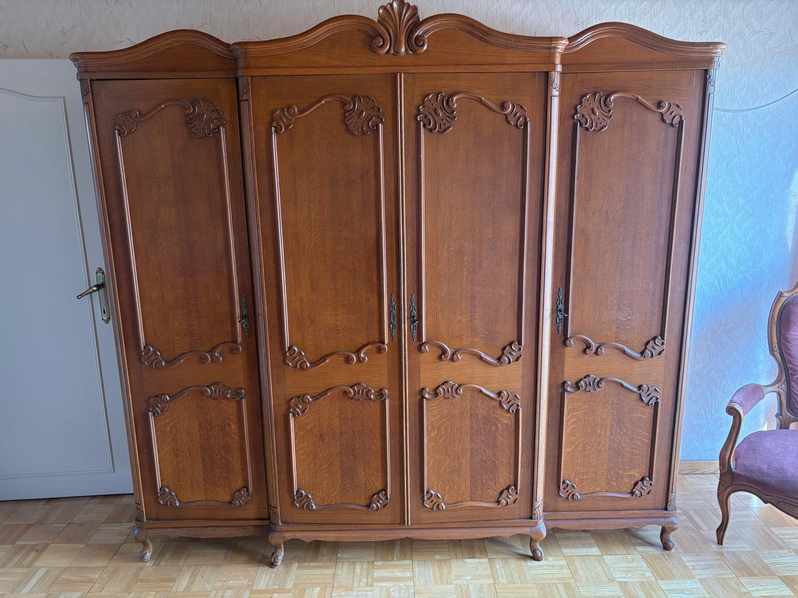 Chambre a coucher, Enlèvement, Utilisé, Deux personnes, Louis XV
