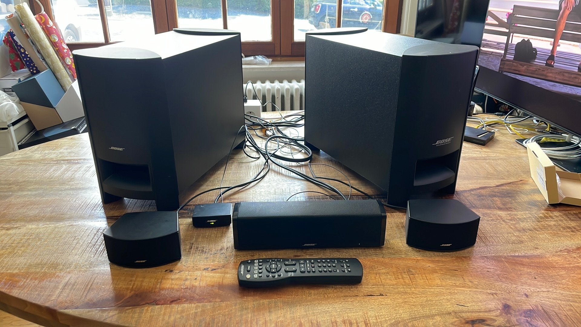 Bose Cinemate 2 sub 1 centraal en 2 pk voorkant, Audio, Tv en Foto, Home Cinema-sets, Ophalen, Gebruikt