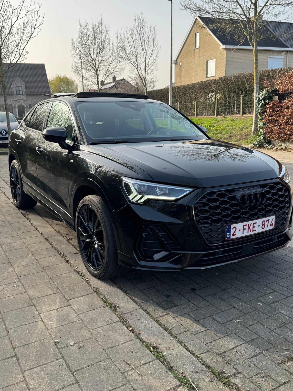 Audi Q3 sportback hybride 2022, Auto's, Automaat, Zwart, Leder, 5 deurs