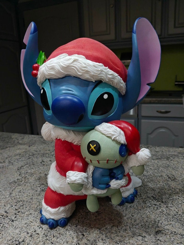 disney stitch&scrump big figure, Ophalen of Verzenden, Overige figuren, Zo goed als nieuw, Beeldje of Figuurtje