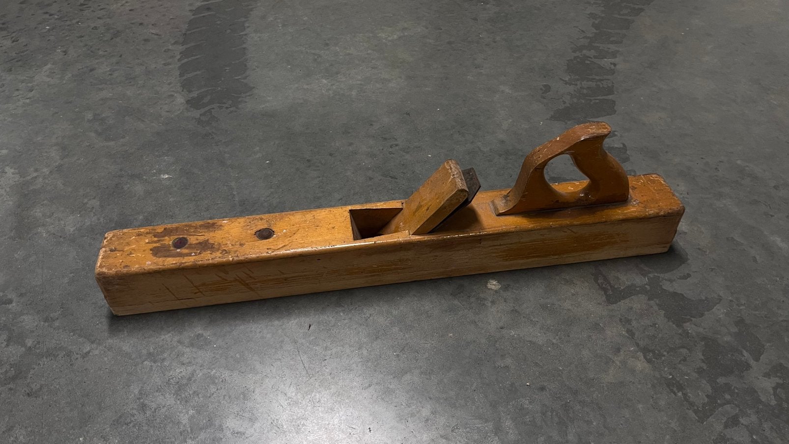 Handgemaakte houten blokschaaf – uniek stuk echte antiek, Ophalen
