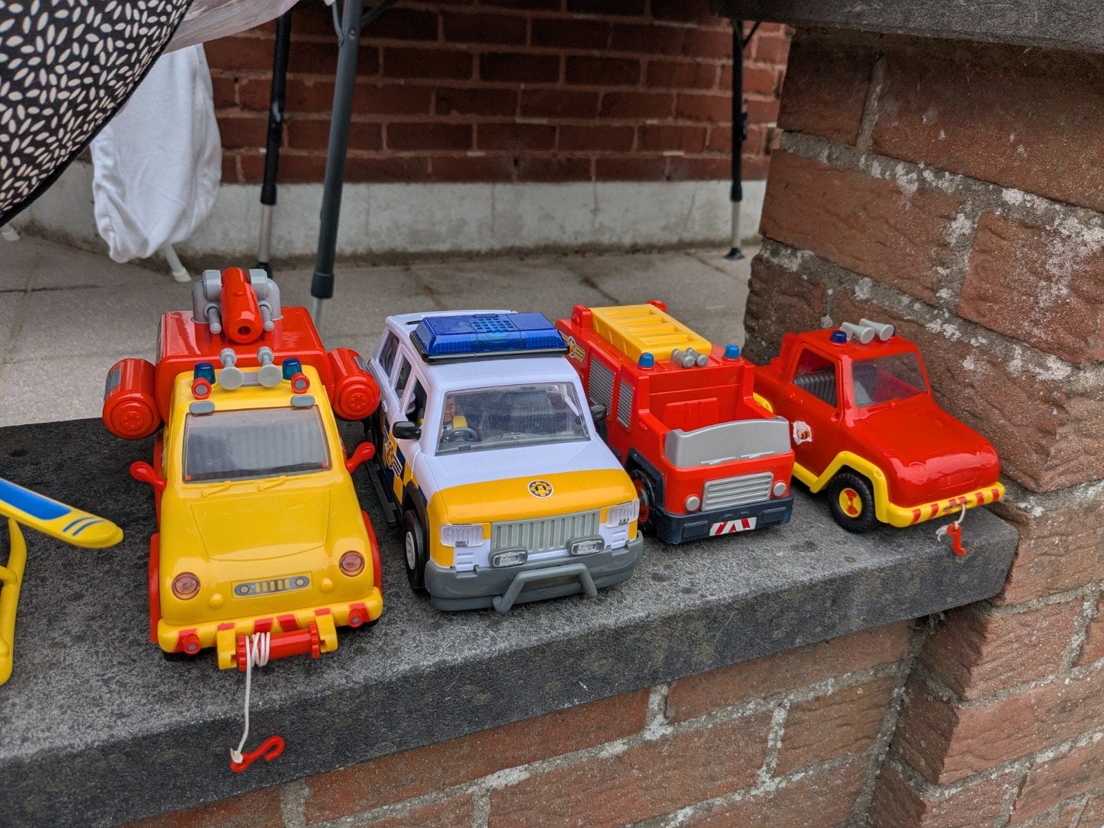 Speelgoed brandweerman sam, Ophalen