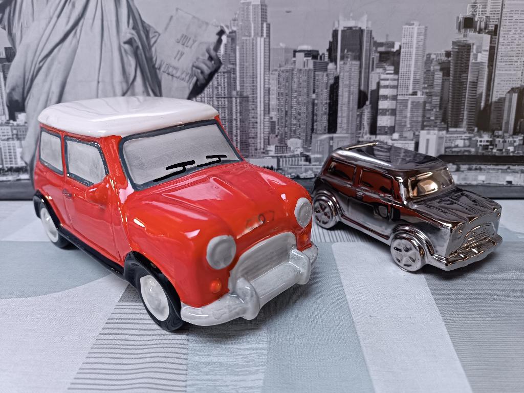 Mini Morris Cooper Austin - BMW - Spaarpot - Vintage, Enlèvement ou Envoi, Comme neuf, Voitures