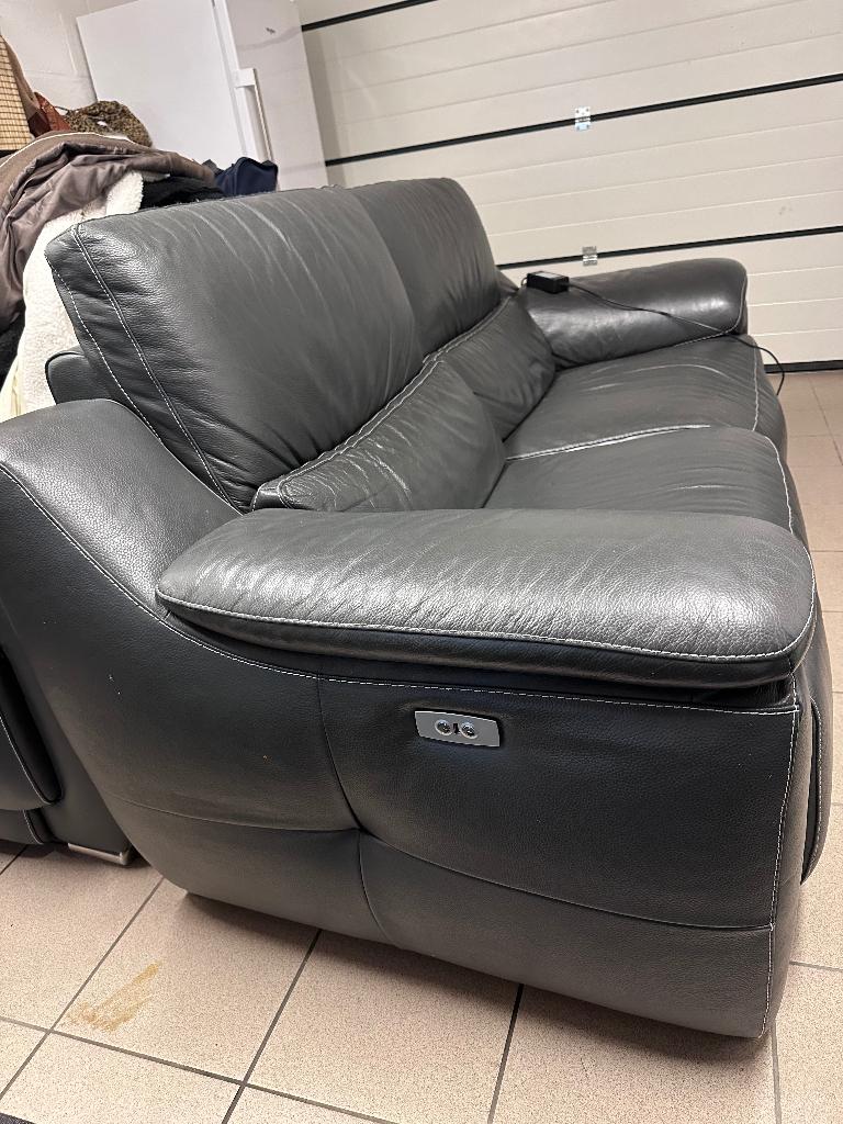 Divan, Enlèvement, Utilisé, Trois personnes, Cuir