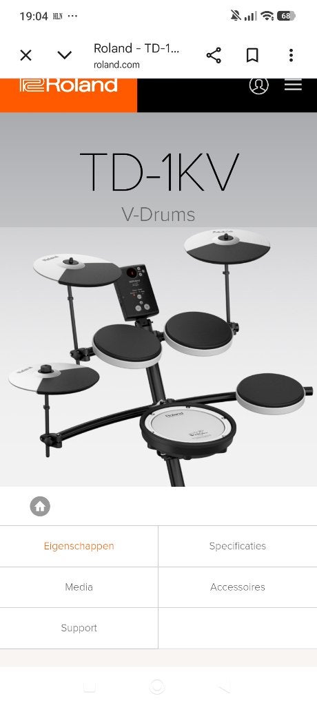 Roland TD-1KV drum, Muziek en Instrumenten, Ophalen, Zo goed als nieuw, Roland, Elektronisch