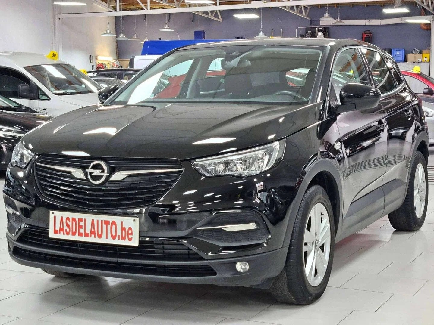 Opel Grandland X 1.5 TD Carplay Android Gps Lane Assist Crui, Auto's, Stof, Gebruikt, 4 cilinders, Zwart