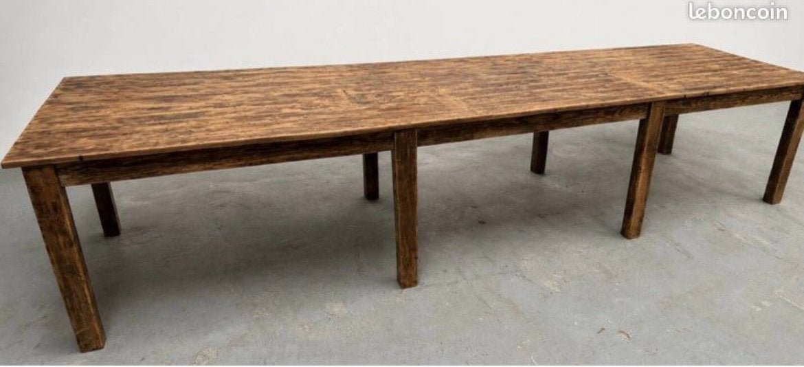 Ancienne tres  grande table de bistrot, Antiquités & Art, Enlèvement