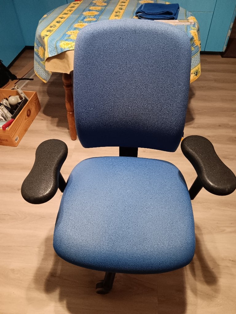 Fauteuil de bureau bleu ajustable, Enlèvement, Utilisé, Bleu, Chaise de bureau
