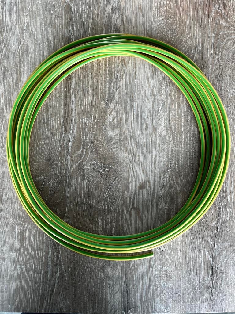 Aardingsdraad VOB 16mm2 Geel/Groen, Doe-het-zelf en Bouw, Elektriciteit en Kabels, Ophalen, Zo goed als nieuw