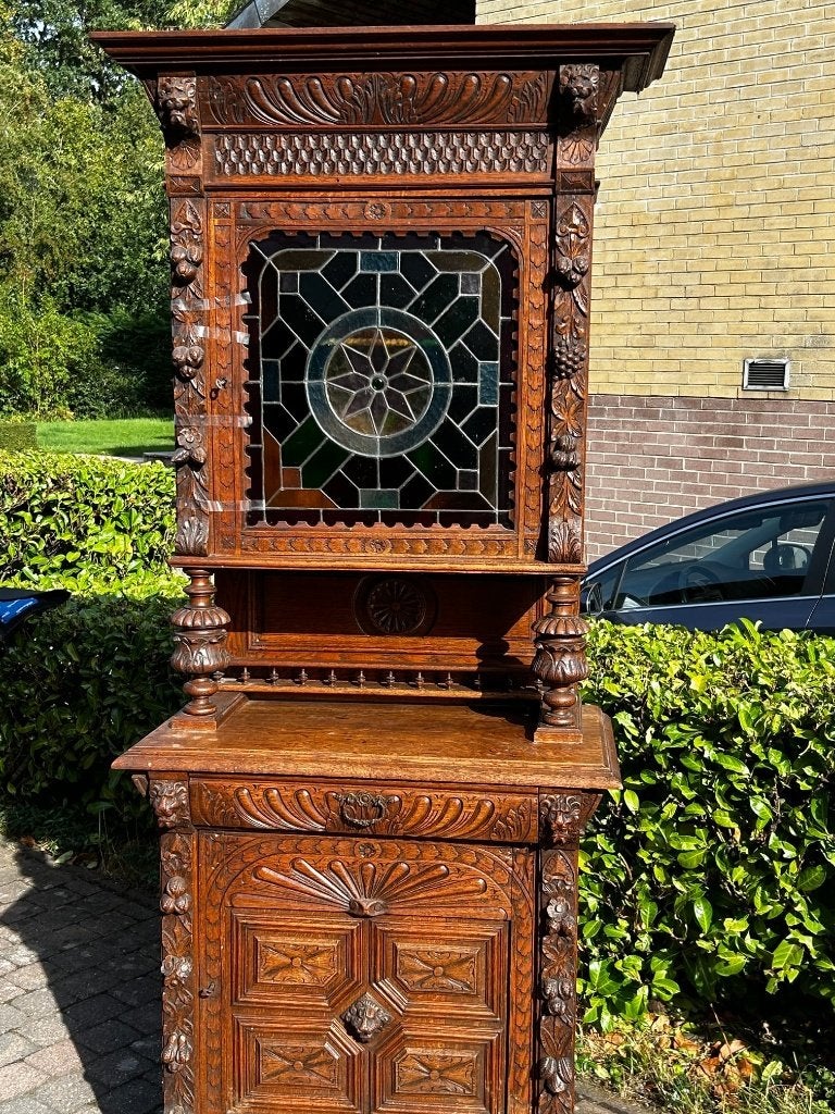 Armoire renaissance tête de lion, Antiquités & Art, Enlèvement