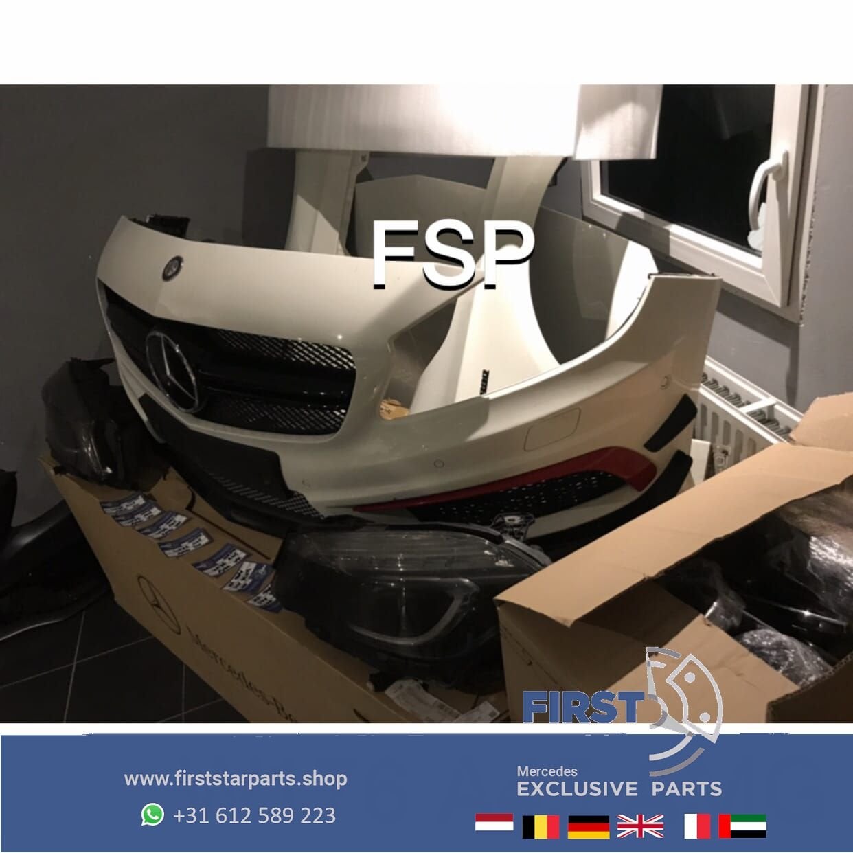 W176 A45 VOORKOP COMPLEET Mercedes A Klasse WIT KOP FRONT 45, Utilisé, -, Avant, -