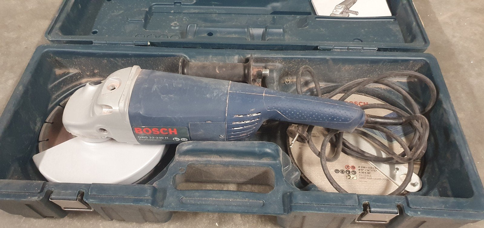Haakse slijper Bosch professional, Ophalen, Gebruikt, Haakse handslijpmachine