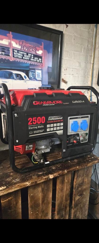 stroom generator genermore 2500, Enlèvement