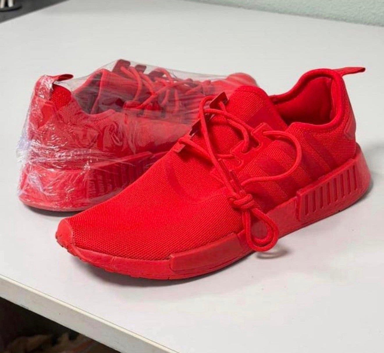 Adidas NMD_R1 Primeblue Rood Triple Red Men's GX7605 46 2/3, Overige kleuren, Nieuw, Ophalen of Verzenden, Sneakers