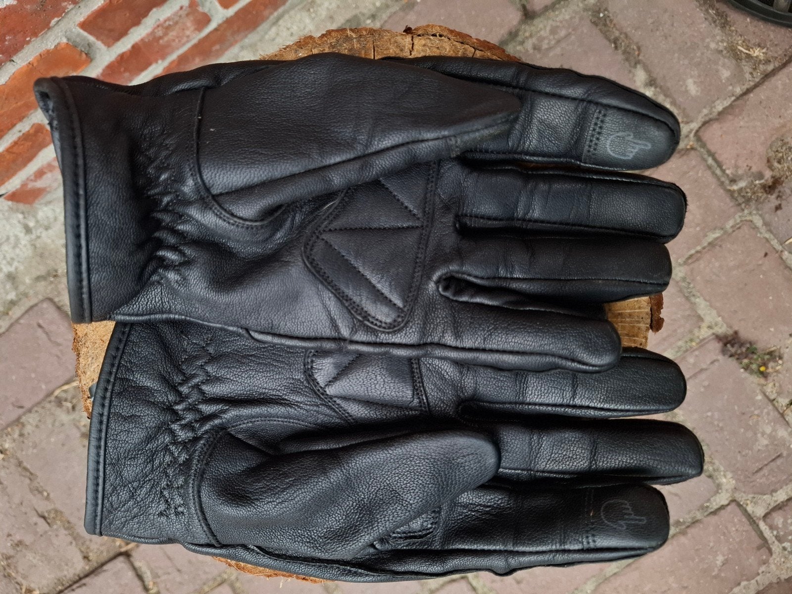 lederen richa motor handschoenen, Ophalen, Handschoenen