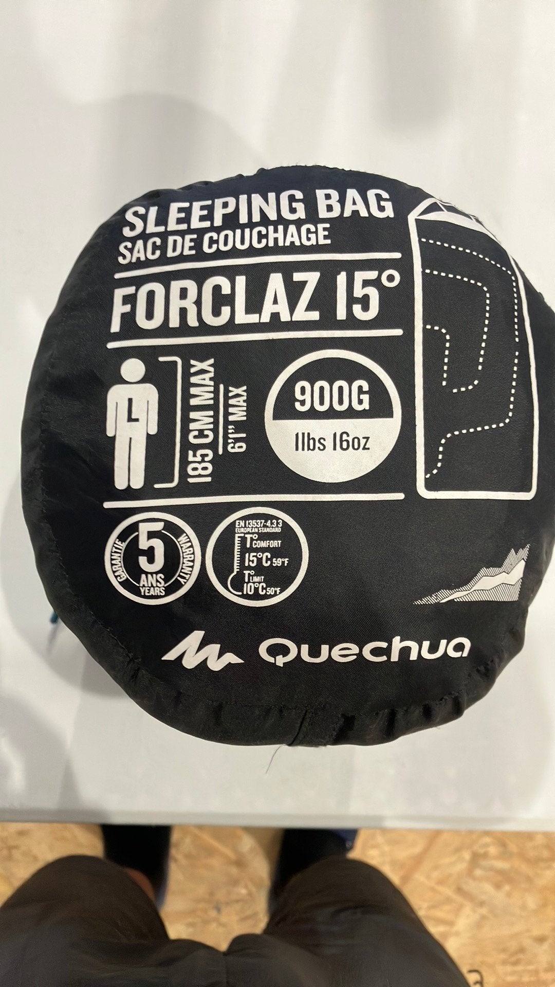 Slaapzak Forclaz 15 (2 stuks), Ophalen