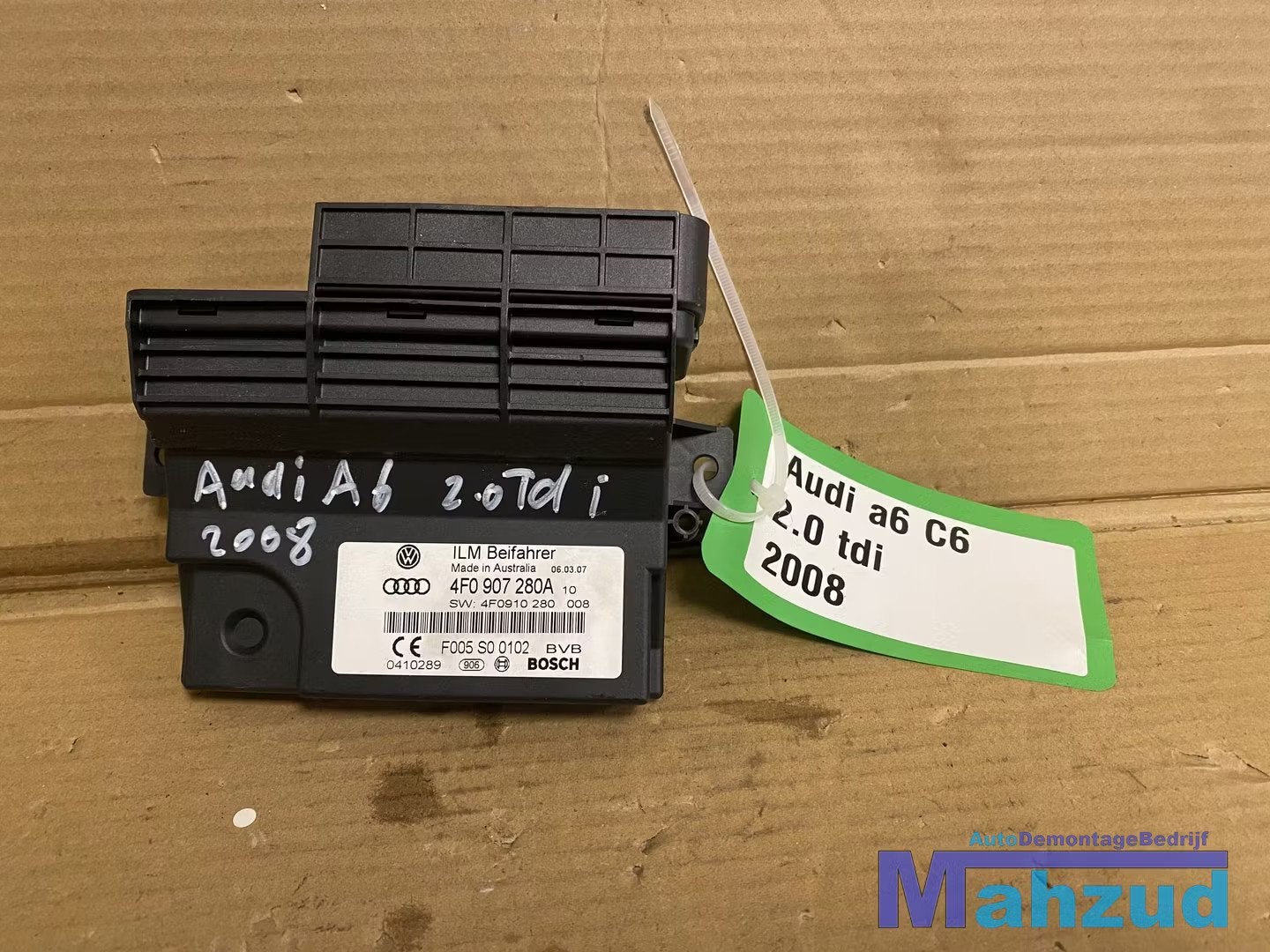 AUDI A6 C6 BCM Boordnet 4F0907280A 2004-2011, AUDI AG, Auto-Union-Strasse 1
85045  Ingolstadt, DE, Audi, Utilisé