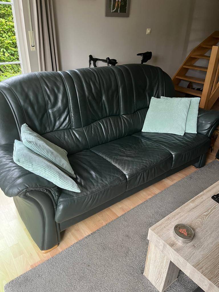Super mooi lederen salon, Huis en Inrichting, Ophalen, Zo goed als nieuw