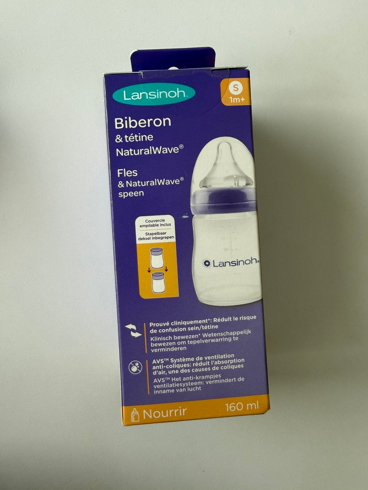 Biberon Lansinoh avec tétine, Enfants & Bébés, Enlèvement ou Envoi, Neuf, Biberon, Autres marques