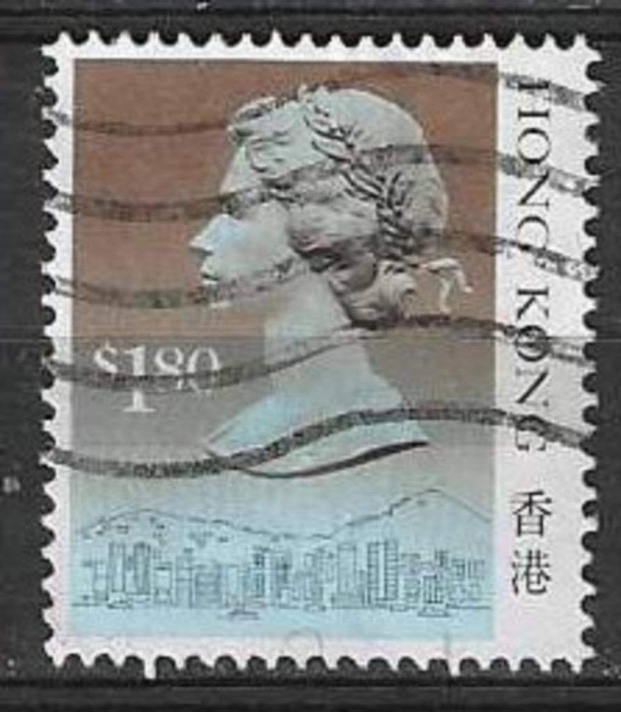 Hong Kong 1990 - Yvert 610 - Koningin Elisabeth II (ST), Postzegels en Munten, Verzenden, Gestempeld