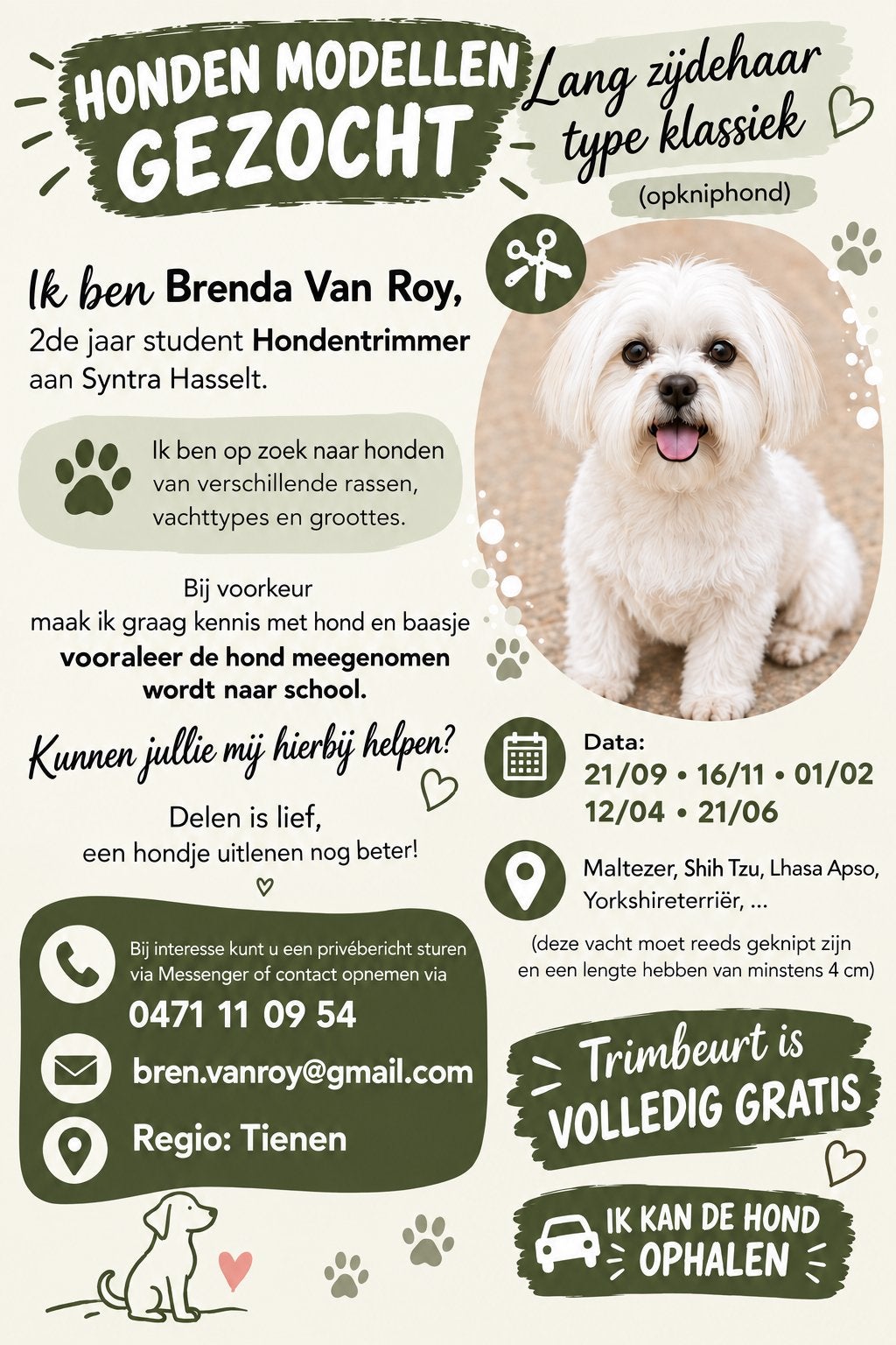 Gratis Trimbeurt!, Dieren en Toebehoren, Januari, Meerdere dieren