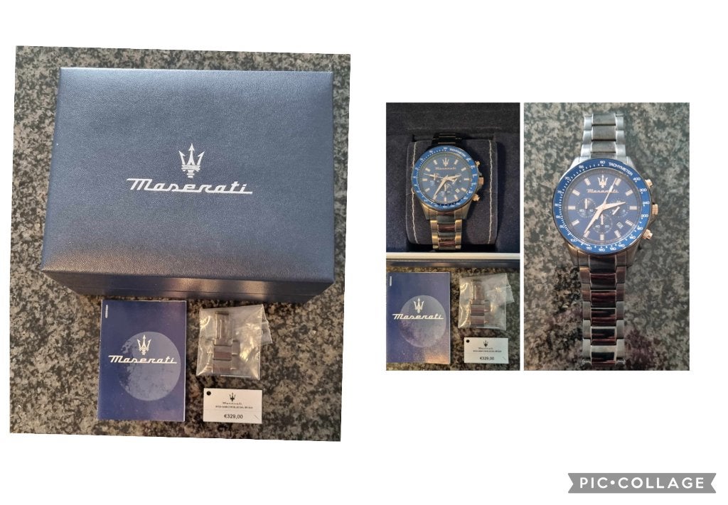 Maserati herenhorloge nieuw, Verzenden, Zo goed als nieuw