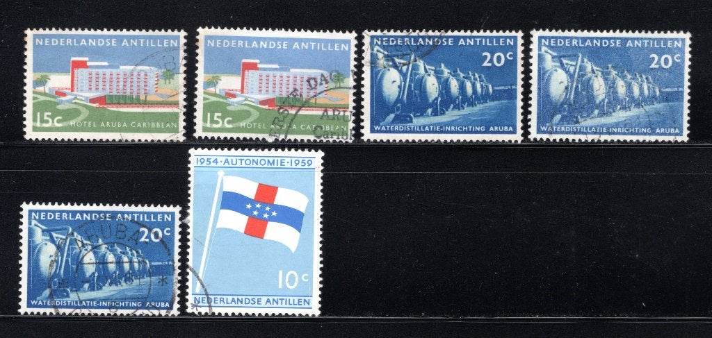 NL. ANTILLES Lot 1959 estampillé, Timbres & Monnaies, Timbres | Antilles néerlandaises, Envoi, Affranchi