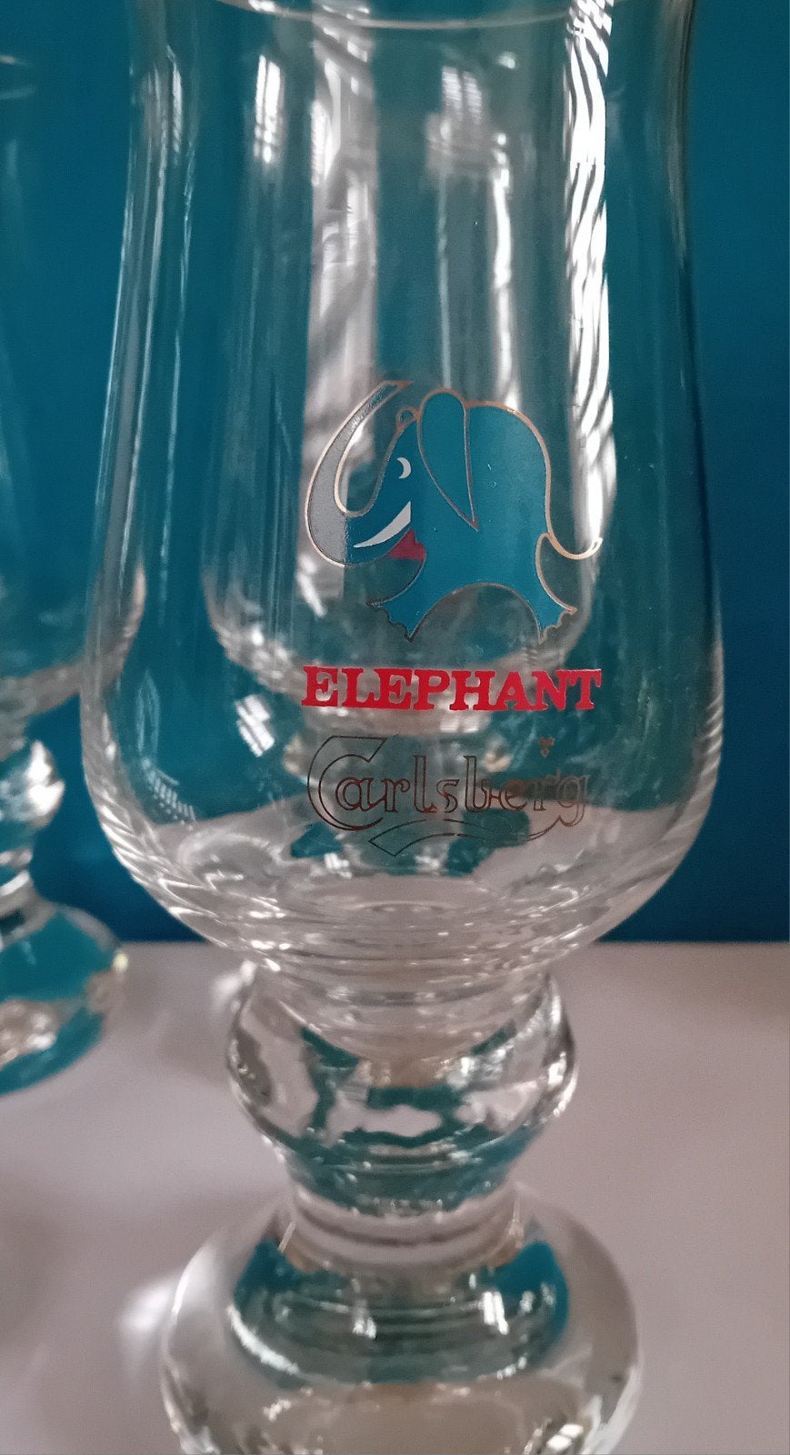 4 verres à bière Carlsberg Elephant 50 cl., iconiques et vin, Collections, Marques de bière, Enlèvement ou Envoi