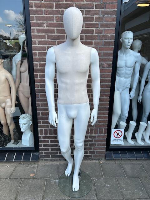 linnen etalagepop paspop etalagefiguur mannequin, Ophalen of Verzenden, Zo goed als nieuw