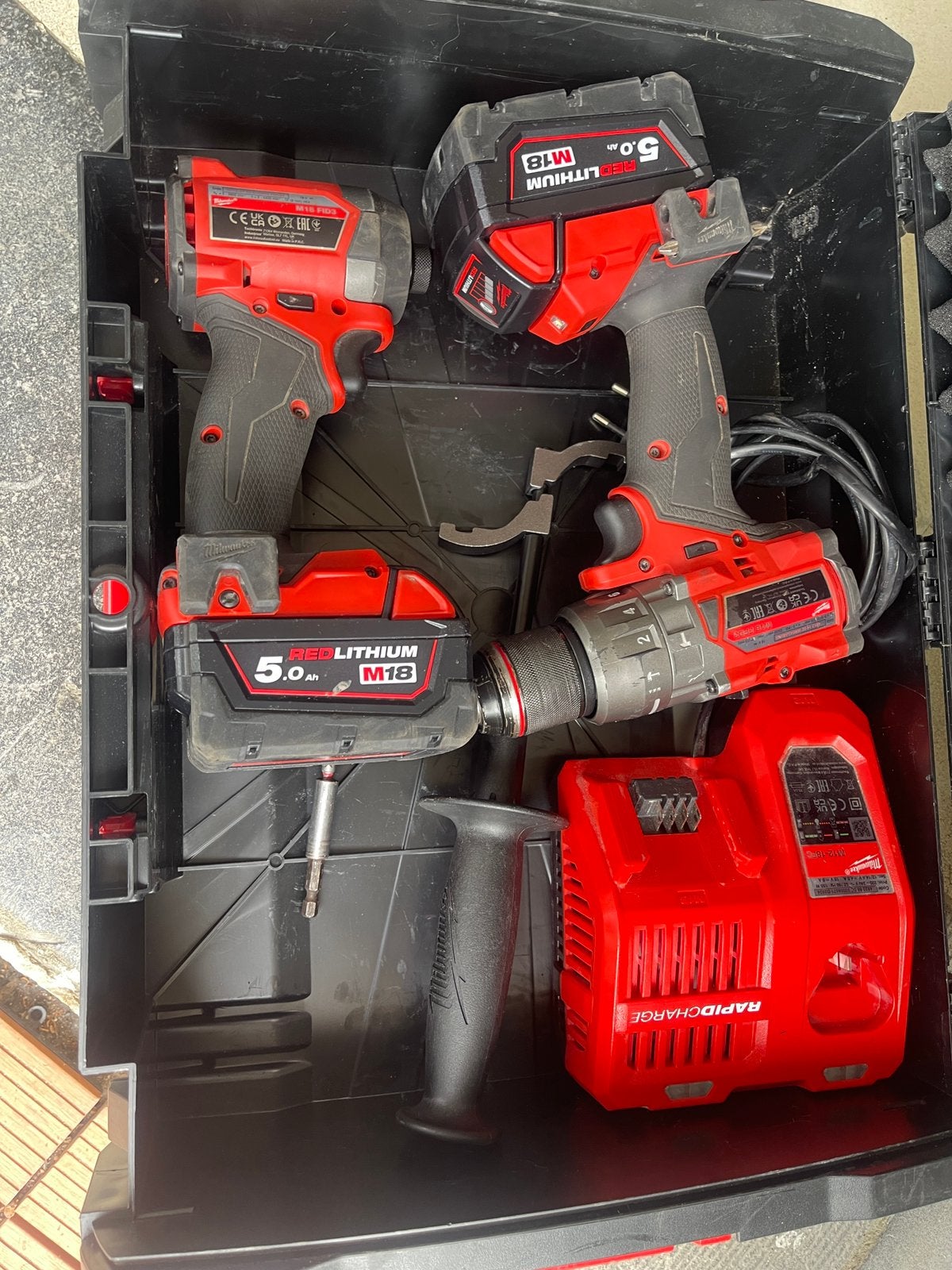 Milwaukee M18 FUEL — Boormachine + slagschroevendraaier, Ophalen of Verzenden