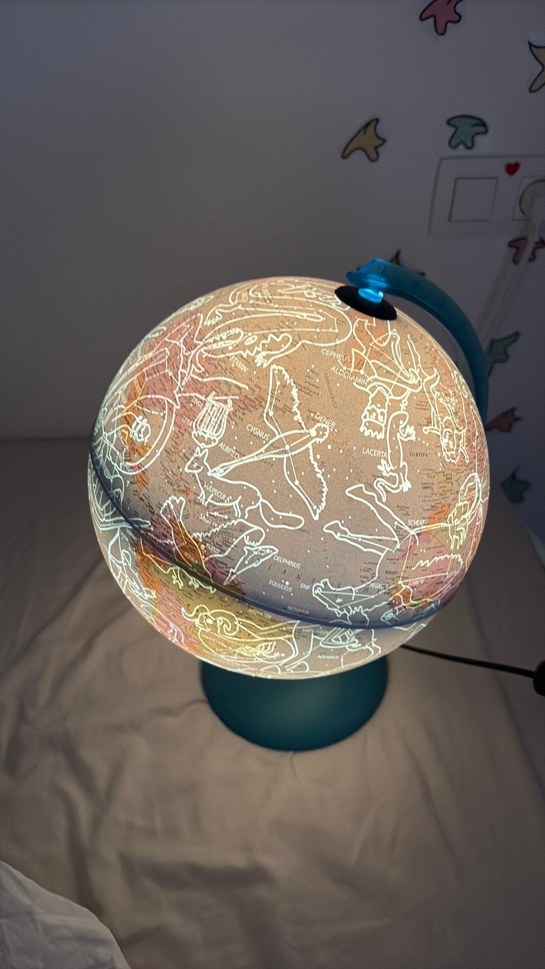 Verlichte wereldbol, Ophalen, Zo goed als nieuw