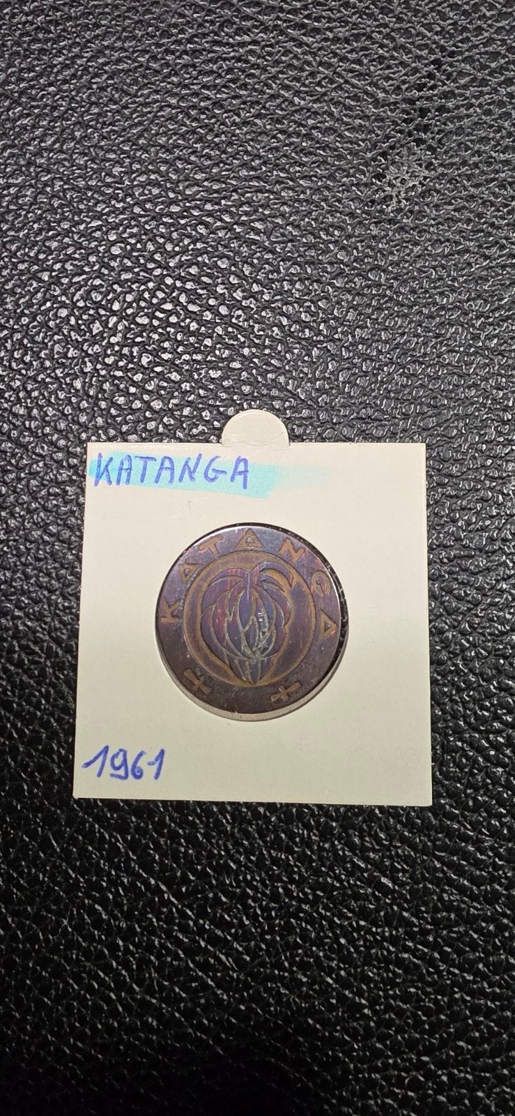 Katanga 5 frank 1961, Postzegels en Munten, Ophalen of Verzenden